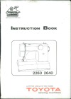 Toyota 2260-2640.pdf sewing machine manual image preview